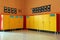Changing rooms and lockers of kindergarten