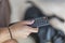 Changing television channel with remote control