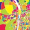 Changsha, China, colorful vector map