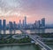 Changsha cityscape in early morning