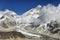 Changtse and Everest from Kalapattar, 5545m