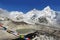 Changtse, Everest and Nuptse from Kalapattar, 5545m