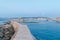 Chania. Breakwater in the Venetian harbor.