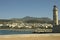 Chania cityscape and lighthouse