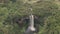 Chania Waterfall in Aberdare National Park, Kenya, Africa. Aerial dron