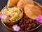 Channa poori and halwa