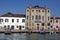 Channel buildings in Murano Island in Venice