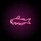 Channel catfish neon icon. Simple thin line, outline vector of fish icons for ui and ux, website or mobile application