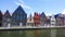 The channel and houses from the old part of the Bruges