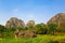 Channel mountain and group of limestone mountain