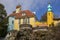 The Chantry and Onion Dome in Portmeirion, North Wales, UK