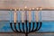 Chanukah candles all in symbol jewish holiday