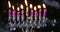 Chanukah candles all in a symbol jewish holiday