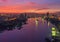 Chao Phraya River at Sunrise, Bangkok, Thailand