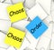 Chaos Order Post-It Notes Show Disorganized Or