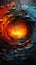 Chaos Unleashed: A Fiery Descent into the Depths of an Orange an