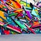 A chaotic blend of graffiti tags, abstract shapes, and vibrant splatters, symbolizing urban creativity and expression3, Generati