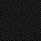 Chaotic polka dot vector monochrome seamless pattern