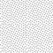 Chaotic polka dot vector monochrome seamless pattern