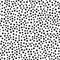 Chaotically scattered small round spots. Seamless pattern.