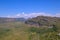 Chapada Diamantina National Park landscape with Morro Do Morrao mountain, view from Morro Do Pai Inacio, Lencois, Brazil