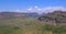 Chapada Diamantina National Park landscape with Morro Do Morrao mountain, view from Morro Do Pai Inacio, Lencois, Brazil