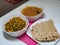 Chapatti with mix veg and soya nuggets curry