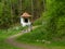 Chapel being part of the Way of the Cross, surrounded by the park.