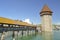 Chapel Bridge KapellbrÃ¼cke oldest wooden bridge, Lucerne, Switzerland