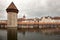 The Chapel Bridge in Luzern Lucerne, Switzerland.