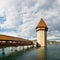 Chapel Bridge & Water Tower, Lucerne, Switzerland