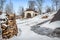 Chapel of Cyril of Belozersky and firewood