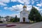 Chapel in honor of the Feodorovskaya Icon of the Mother of God on Revolution Square, 08/15/2020, Ivanovo city, Ivanovo region,