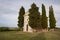 The chapel of the Madonna di Vitaleta