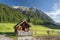 The chapel and meadows of Karwendel mountains - Engtall - Grosser Ahornboden walley