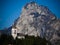 Chapel next to mountain