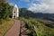 The chapel of Nossa Senhora de Fatima, located at the top of a green hill near Sao Vicente in the North of Madeira Island