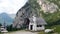 Chapel at Passo di Falzarego, Dolomites, Italy