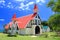 Chapel with red roof, Cap Malheureux, Mauritius