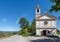 Chapel on the roadside in Piedmont, Italy.