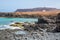 Chapel on the rocky coast of boa vista, capo verde, africa