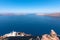 Chapel on Skaros Rock in Santorini in Greece