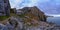 The chapel of St Govan\\\'s built into the cliffs on the Pembroke Coast