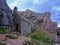 The chapel of St Govan\\\'s built into the cliffs on the Pembroke Coast