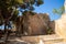 Chapel in summer with blue sky at fortfortfort Fortezza in Rethymno, Crete