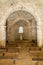 Chapelle de la Trinite stone Holy Trinity Chapel of Abbaye de Lerins monastery on Saint Honorat island offshore Cannes in France