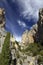 Chapelle Sainte Anne set between the two mountains, Moistiers Sainte Marie, Verdon, France