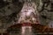 Chapels of Cave Church in Gellert Hill Cave in Budapest, Hungary.