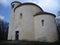 Chappel of st george at the top of mountain rip in czech republic