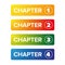 Chapter bookmark button set